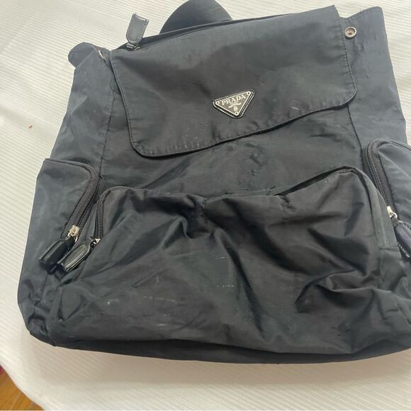 Prada Black Nylon VTG Backpack - Picture 12 of 12